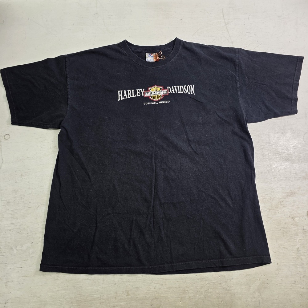 Harley Davidson Motorcycles Cozumel Mexico Eagle One Graphic T-Shirtโ Men's 2XL